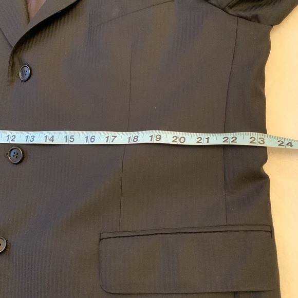 Coppley men’s black pin stripped suit - Picture 3 of 12